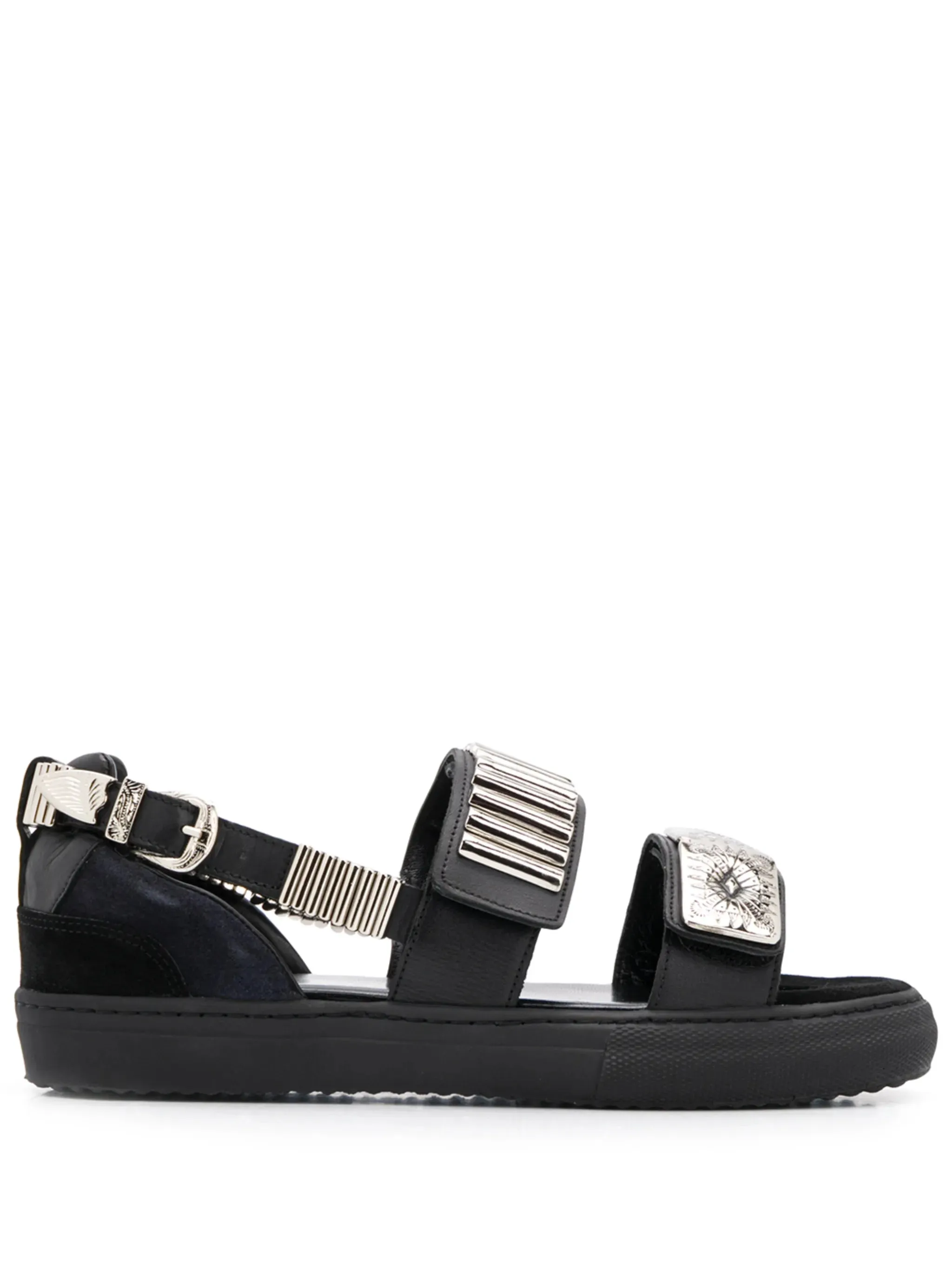 Embossed Strap Sandals