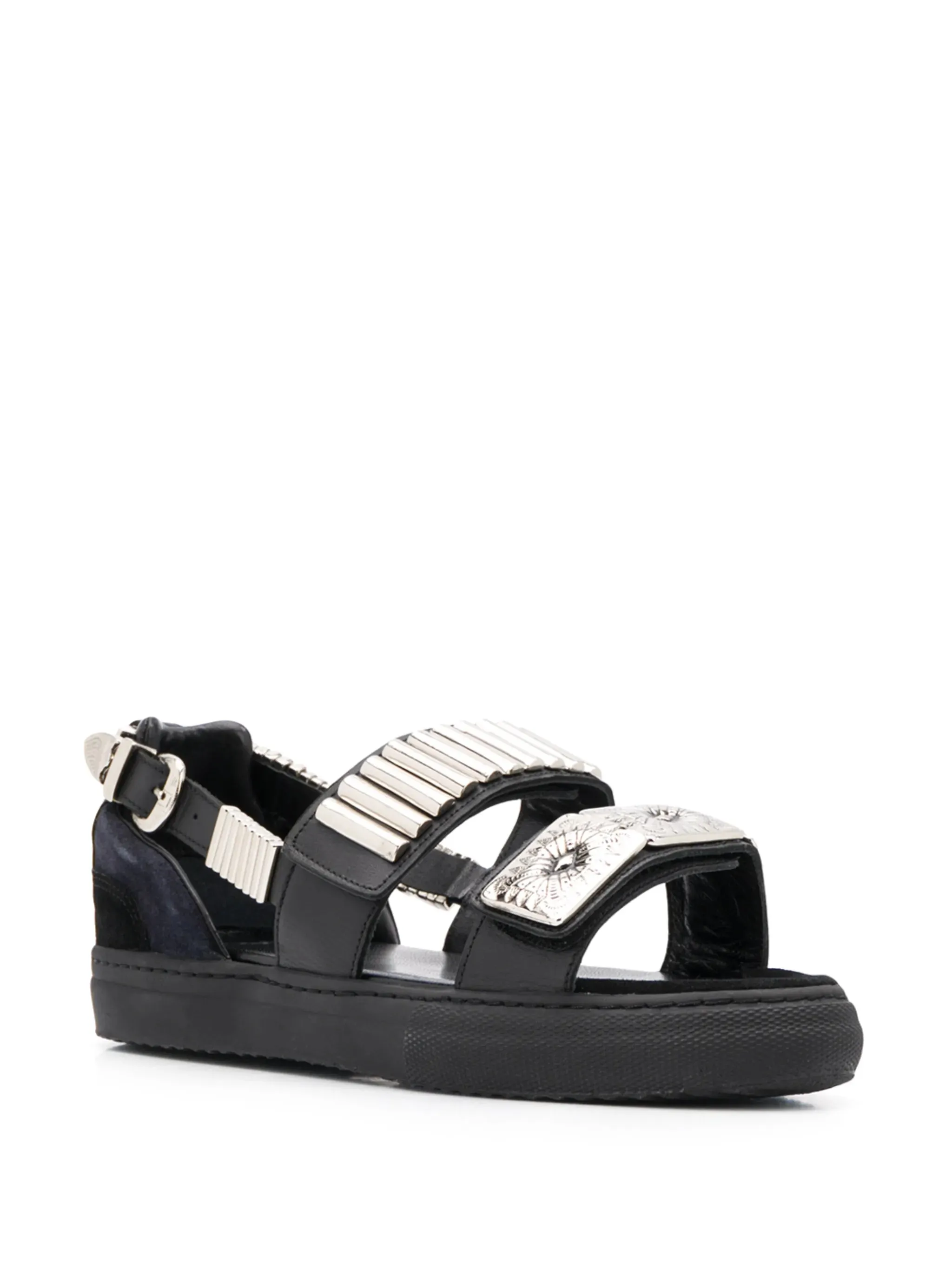 Embossed Strap Sandals