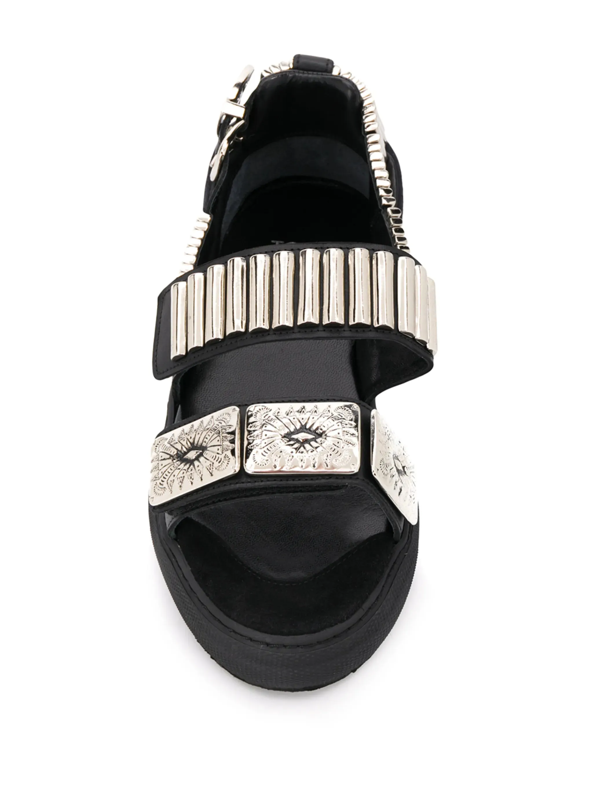 Embossed Strap Sandals