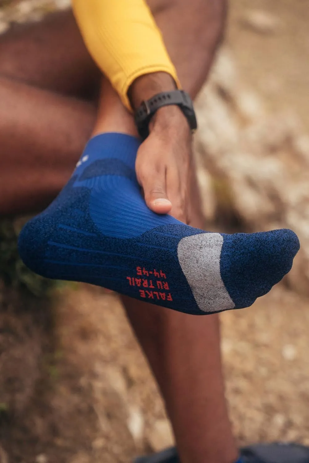 FALKE Men's RU Trail Grip Socks, 1 Pair