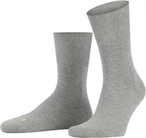 FALKE Unisex Run Cotton Socks, Blue (Navy Blue Melange 6490), 10.5-11.5