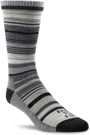 Farm to Feet Ithaca Multi-Stripe Ultralight Crew Merino Wool Socks