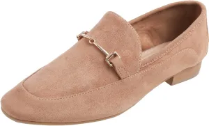 FEVERSOLE Women's Fashion Dress Comfort Low Heel Office Penny Loafer Flats