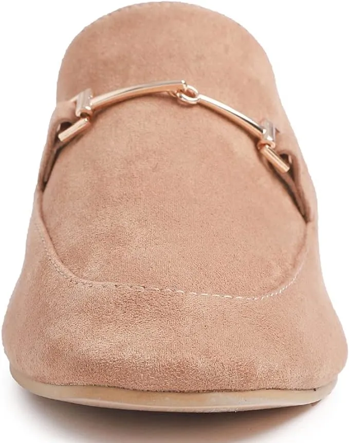 FEVERSOLE Women's Fashion Dress Comfort Low Heel Office Penny Loafer Flats