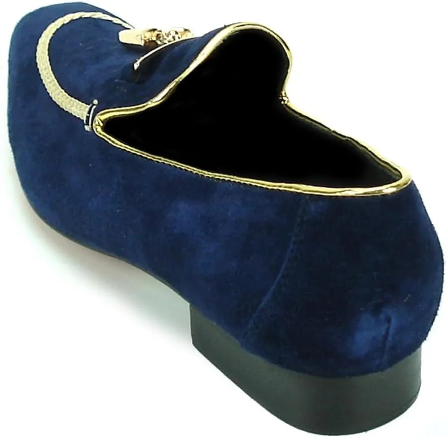 FI-7157 Slip on Loafer with Gold Metal Tassel