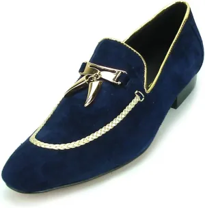 FI-7157 Slip on Loafer with Gold Metal Tassel