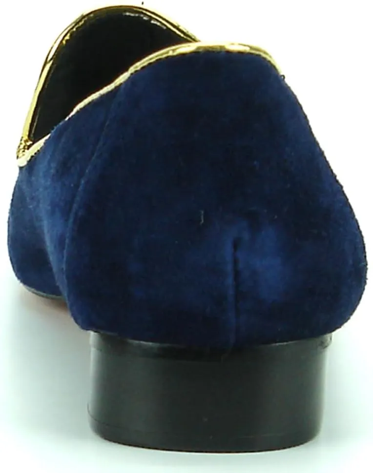 FI-7157 Slip on Loafer with Gold Metal Tassel