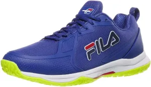 Fila Men's Volley Burst Shoes, Mazarine Blue/Safety Yellow/White - 9