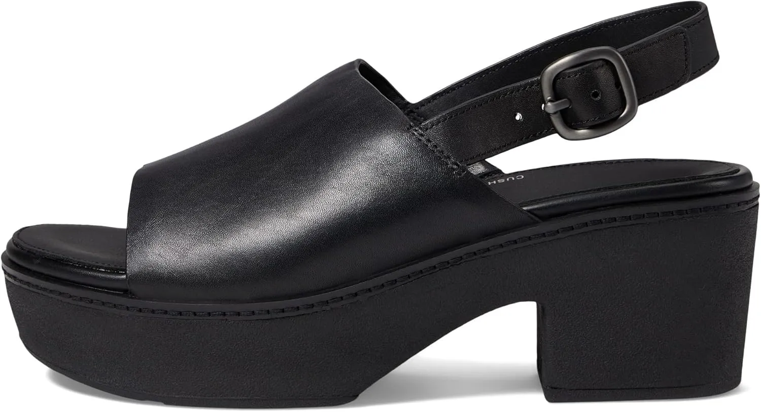 FitFlop Pilar Leather Back-Strap Platform Mule Sandals