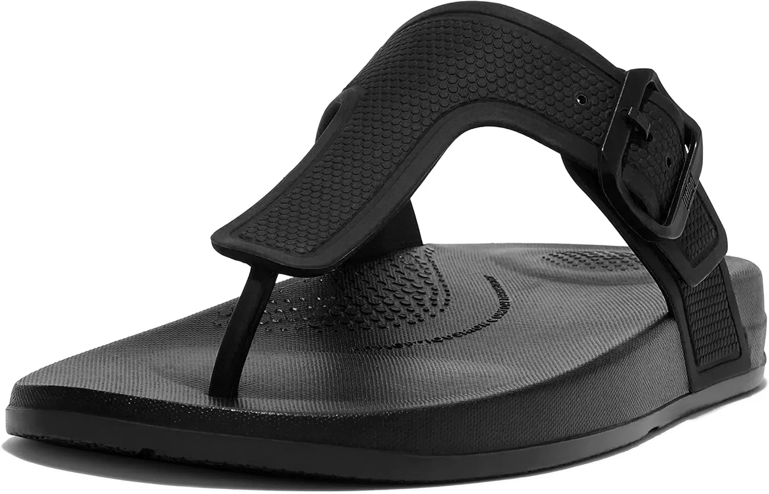 FitFlop Women's Iqushion Iridescent Adjustable Buckle Flip-Flops Wedge Sandal