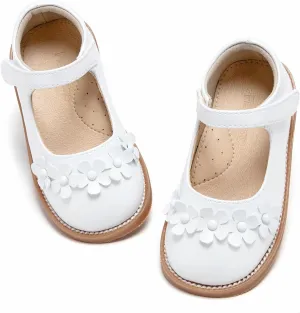 Flaryzone Toddler Little Girl Mary Jane School Uniform Oxfords Flat Dress Shoes