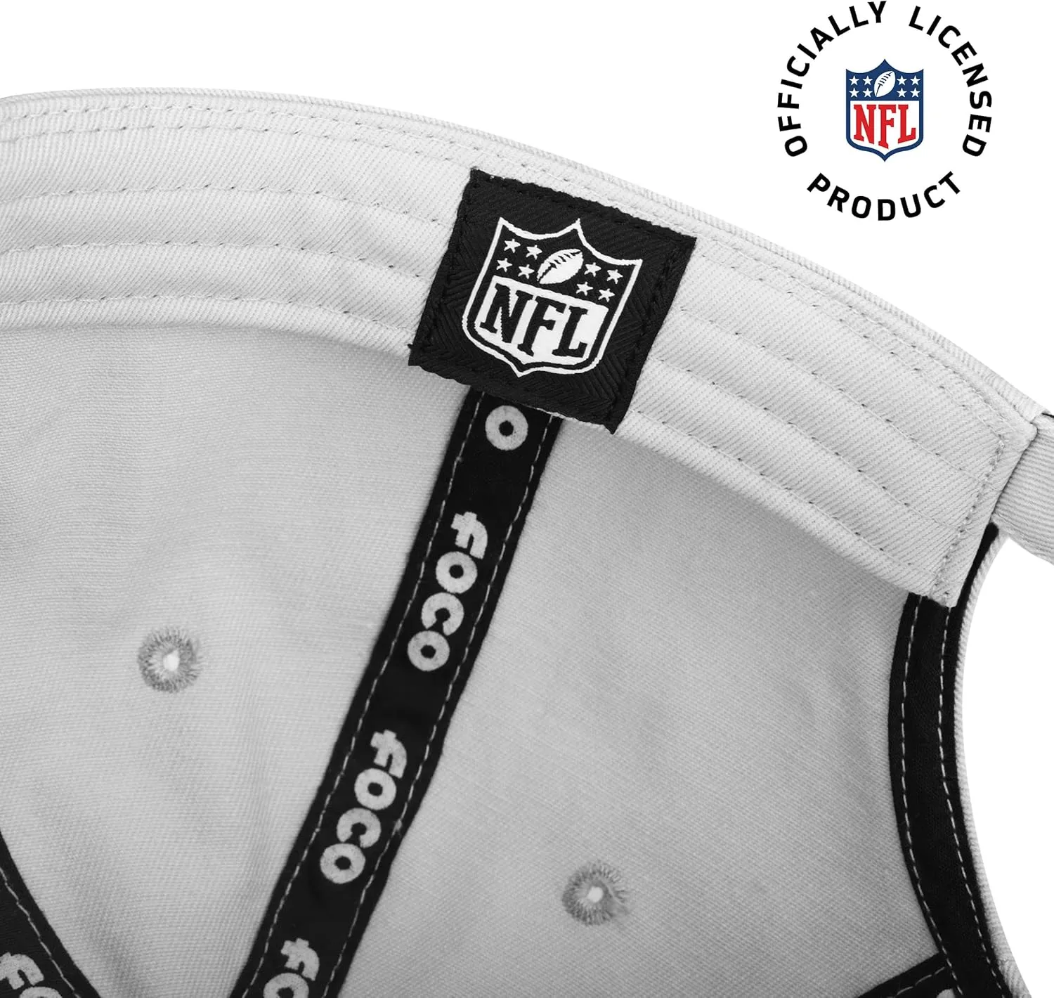 FOCO Men's NFL Team Logo Signature Bars Casual Hat Caps