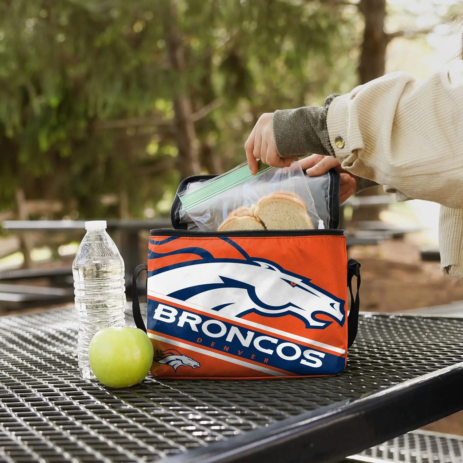 FOCO NFL Big Logo Stripe 6-Pack Cooler