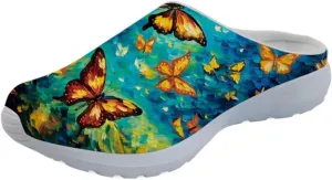 Forchrinse Native Indian Aztec Hippie Mandala Men’s Walking Mule Sneakers Women’s Slip on Garden Clog Open Back Slippers Home Nursing Shoes