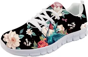 Forchrinse Shining Scales Print Women's Running Shoes Lightweight Comfortable Athletic Tennis Walking Sneaker