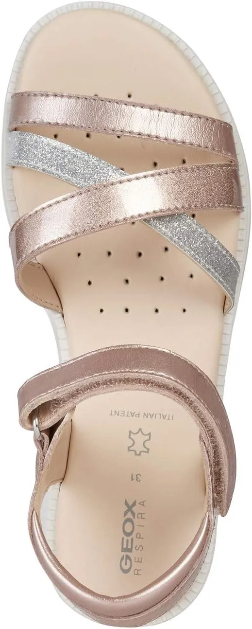 Geox Girl's Open Wedge Sandals Peeptoe
