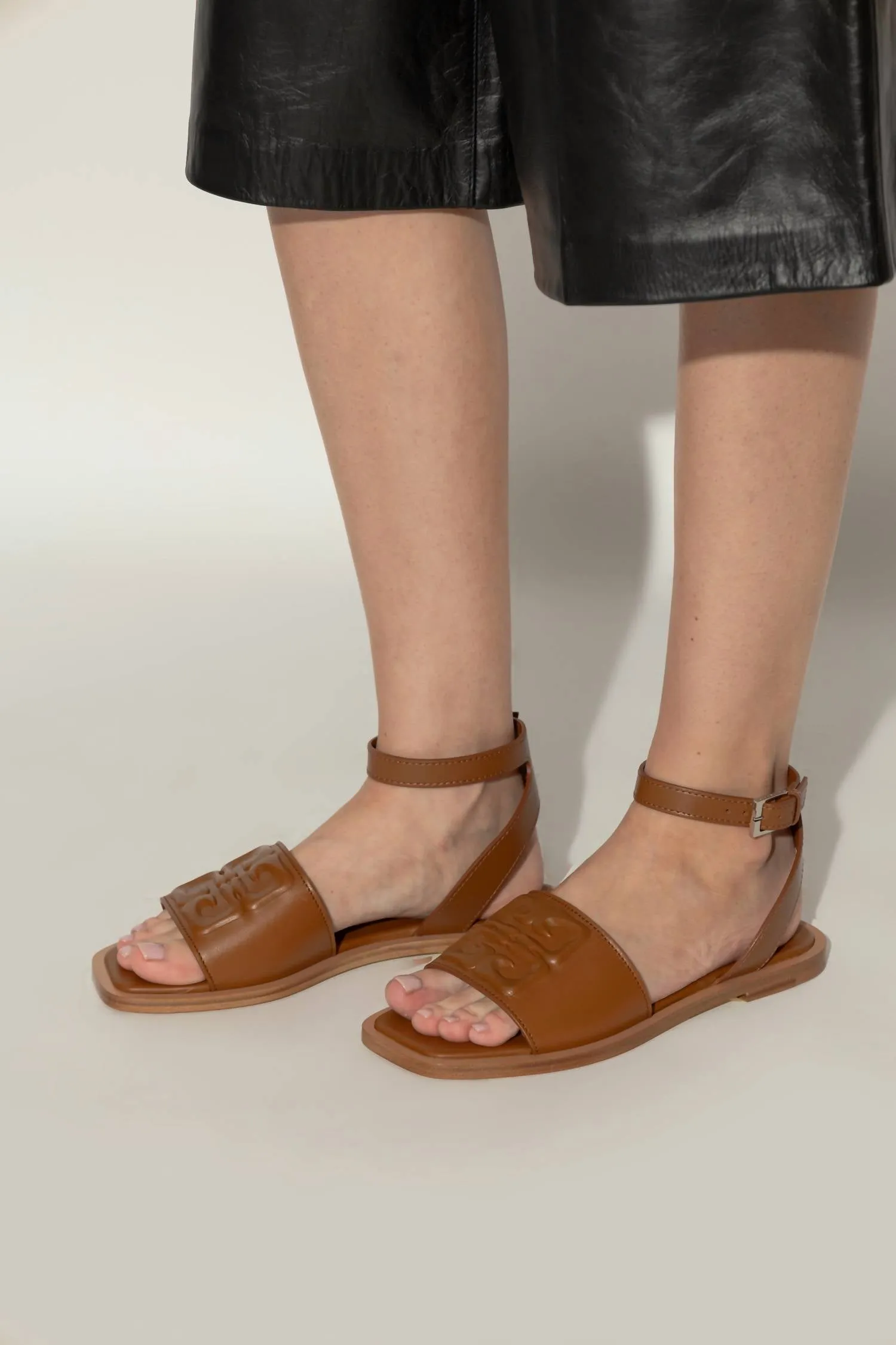Givenchy - Women's 4g Liquid Flat Strap Sandals