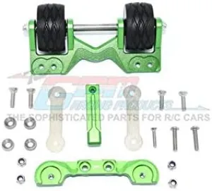 GPM for Traxxas 1/10 Maxx 4WD Monster Truck Upgrade Parts Aluminum Rear Adjustable Wheelie - 1 Set Green