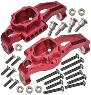 GPM For Traxxas TRX-4 Trail Defender Crawler/TRX-6 Merc-Benz G63 Upgrade Parts Aluminum Adjustable Front C Hub - 1Pr Set Red