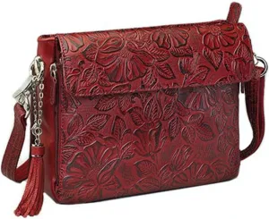 Gun Toten Mamas Tooled Cowhide Handbag