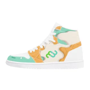 High Leather Synthetic Money cone ice Artistic flair Supportive cream Top mint D17 Sneaker Bushae