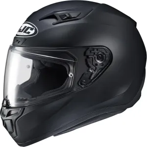 HJC i10 Solid Natural Motorcycle Helmet, DOT Approved (Semi Flat Black, Small)