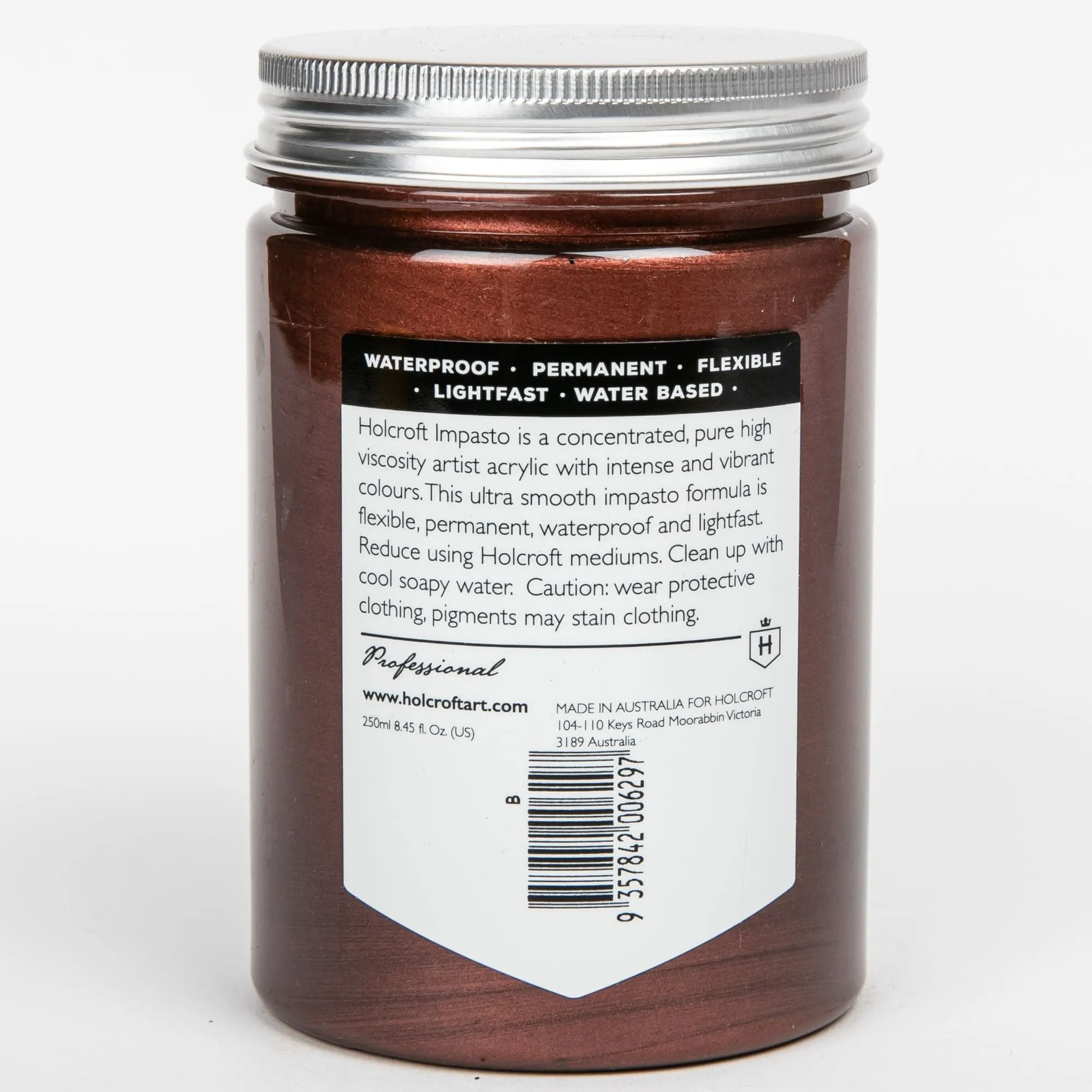 Holcroft Professional Impasto Acrylic 250ml Series 1 Metallic Penny Loafer