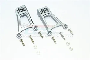 HPI Venture FJ Cruiser Upgrade Parts Aluminum Adjustable Front Damper Mount - 1Pr Set Gray Silver