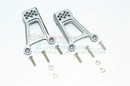 HPI Venture FJ Cruiser Upgrade Parts Aluminum Adjustable Front Damper Mount - 1Pr Set Gray Silver