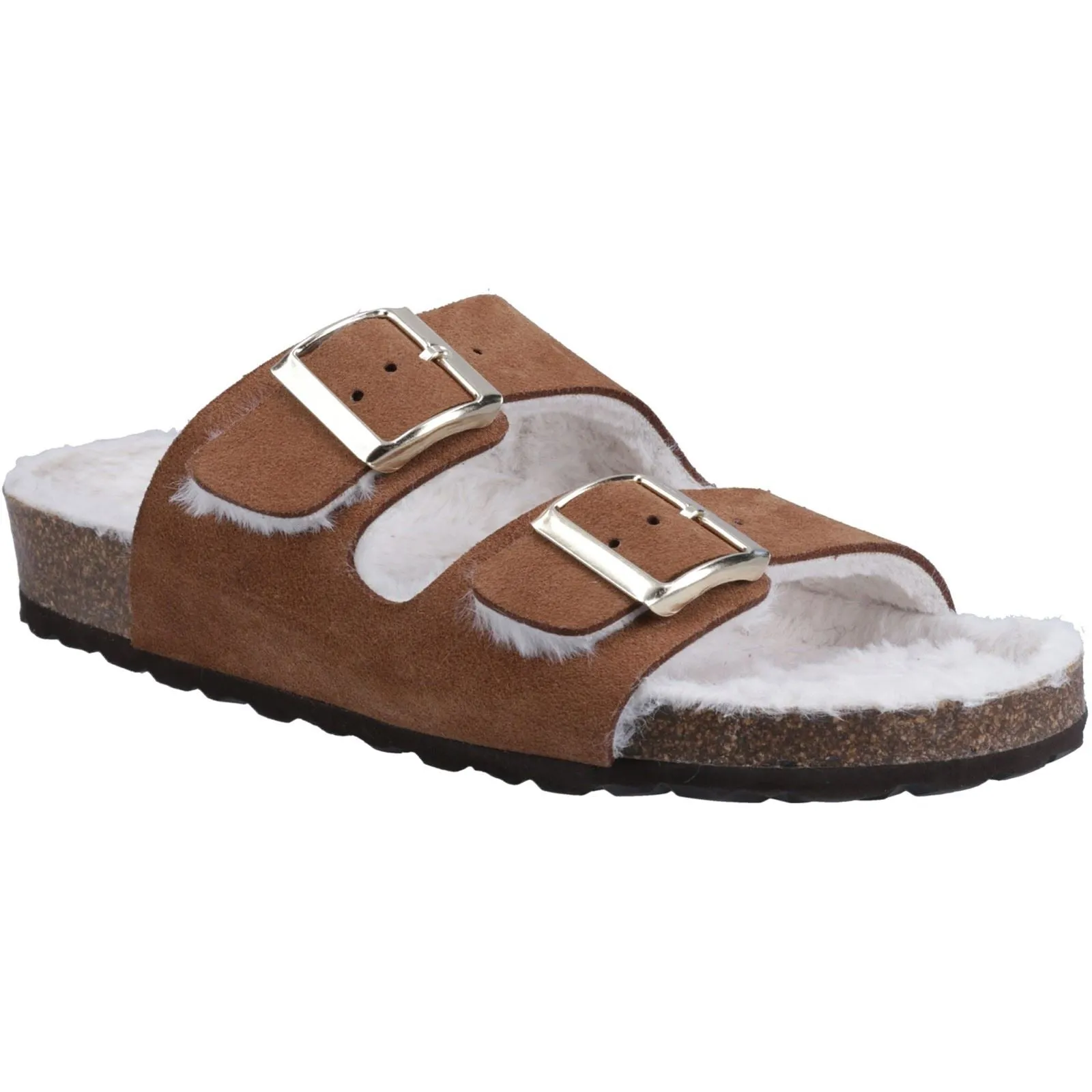 Hush Puppies Women's Jessie Mule Slipper in Tan