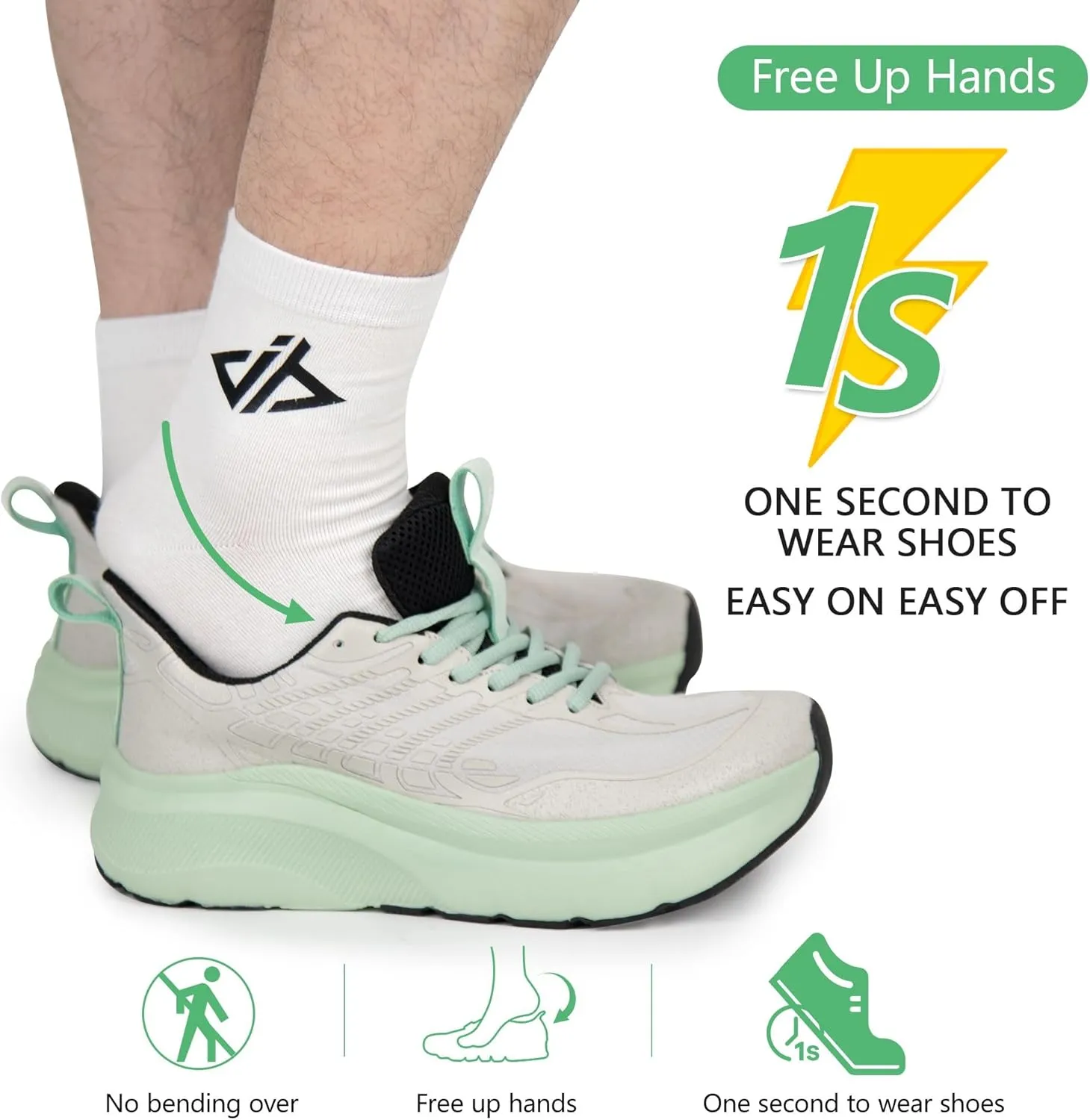 JACKSHIBO Wide Toe Box Men's Running & Tennis Athletic Gym Workout Cross Training Sneakers - Cushioned Memory Foam Thick Zero Drop Sole
