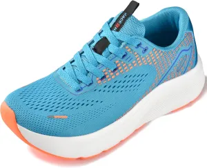 JACKSHIBO Wide Toe Box Shoes for Men Arch Support Shoes Wide Width Sneakers for Running Walking Athletic Tennis Orthopedic Plantar Fasciitis Workout with Thick Cushioned Zero Drop Sole