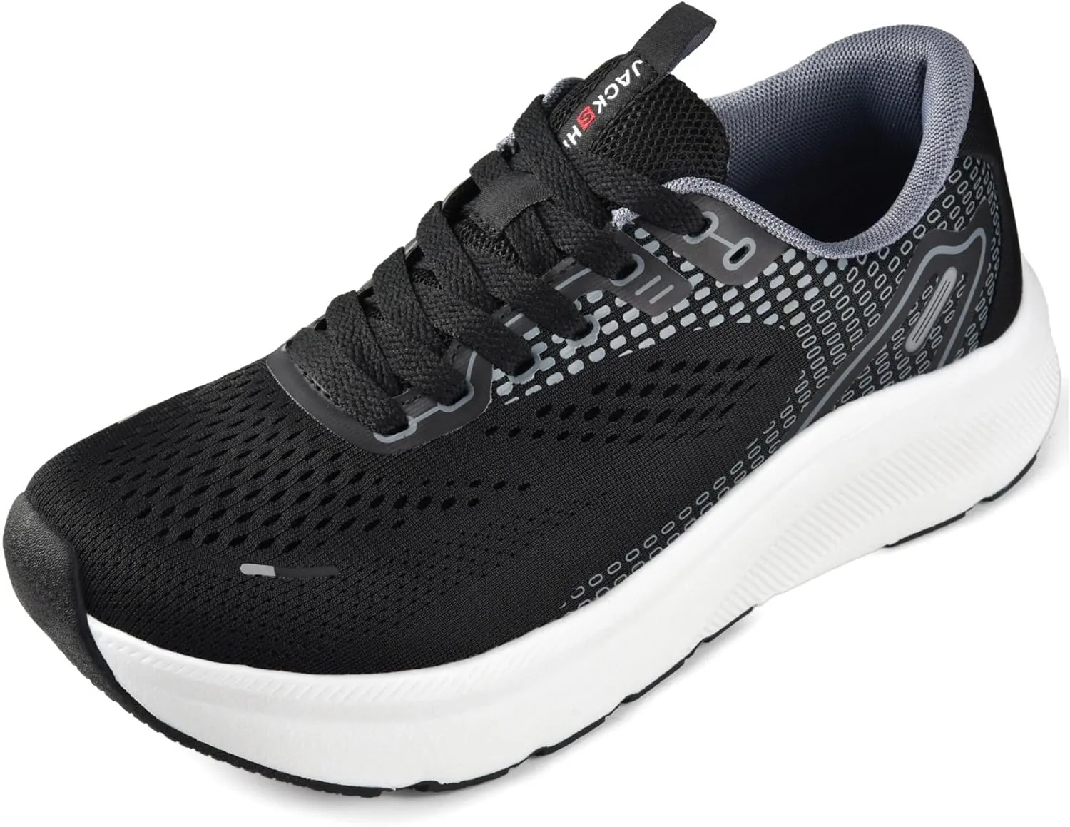 JACKSHIBO Wide Toe Box Shoes Women Arch Support Wide Sneakers for Running Walking Athletic Tennis Orthopedic Plantar Fasciitis Workout with Thick Cushion Zero Drop Sole Width Shoes