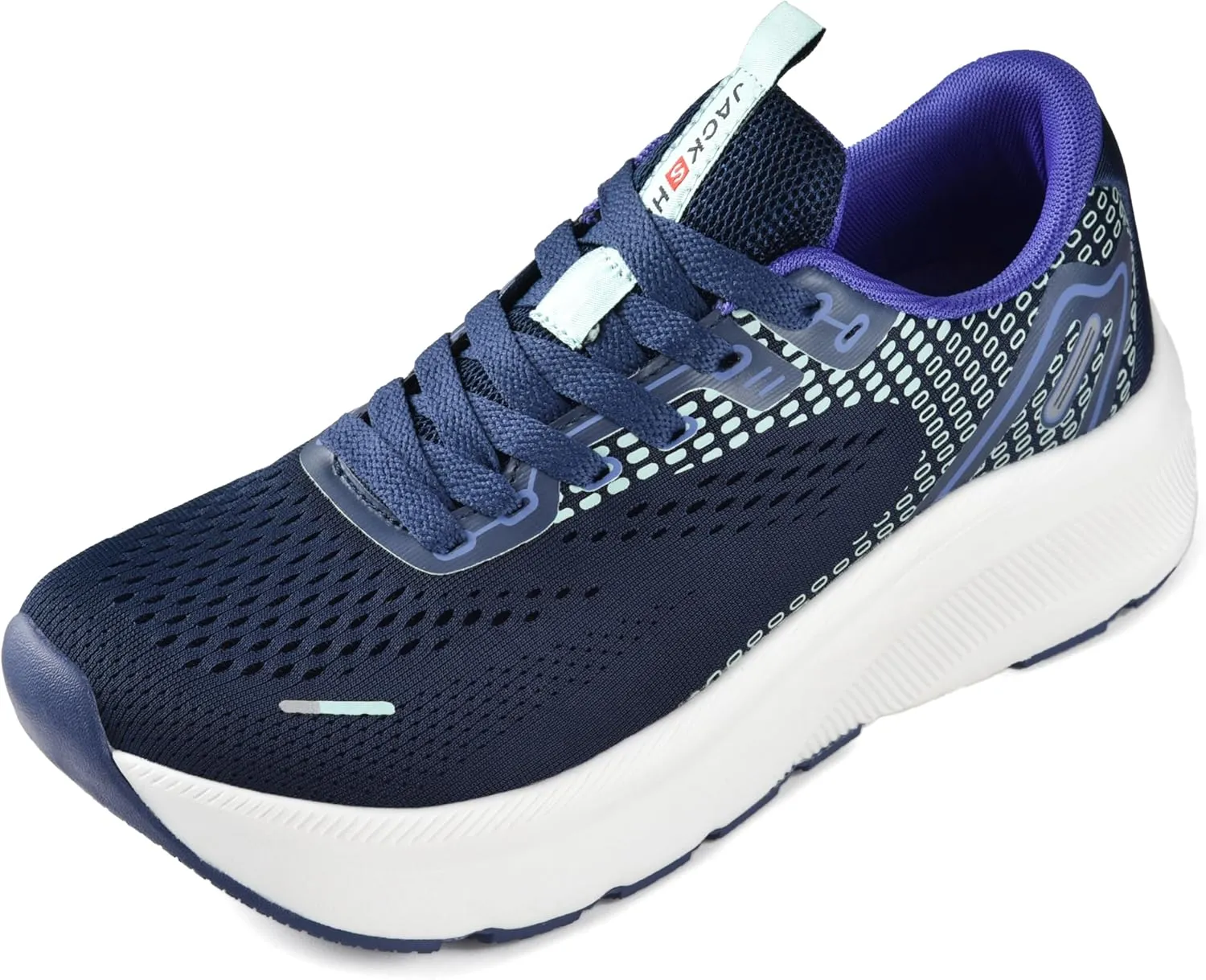 JACKSHIBO Wide Toe Box Shoes Women Arch Support Wide Sneakers for Running Walking Athletic Tennis Orthopedic Plantar Fasciitis Workout with Thick Cushion Zero Drop Sole Width Shoes