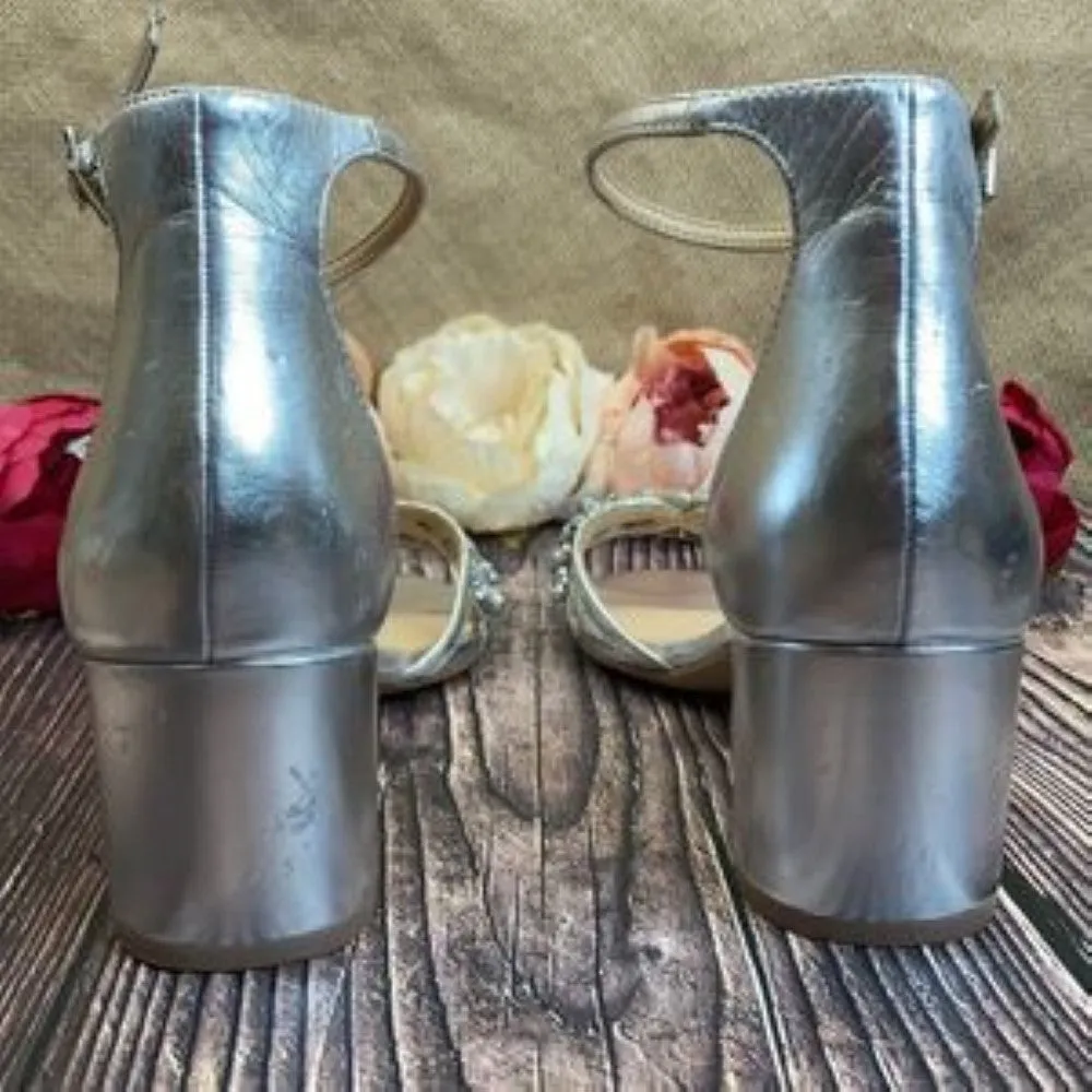 Jewel Silver Giona Evening Sandals 9M