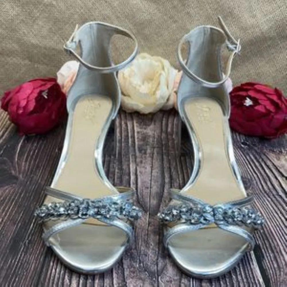 Jewel Silver Giona Evening Sandals 9M