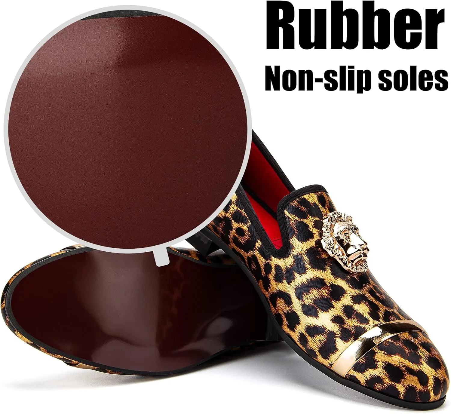 JITAI Men's Penny Slip-On Leather Lined Loafer Luxury Men Shoes