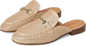Johnston & Murphy Perfed Bit Mule Women’s Shoe, Women’s Dress Shoes, Office Shoes for Women, Slip On Leather Mules