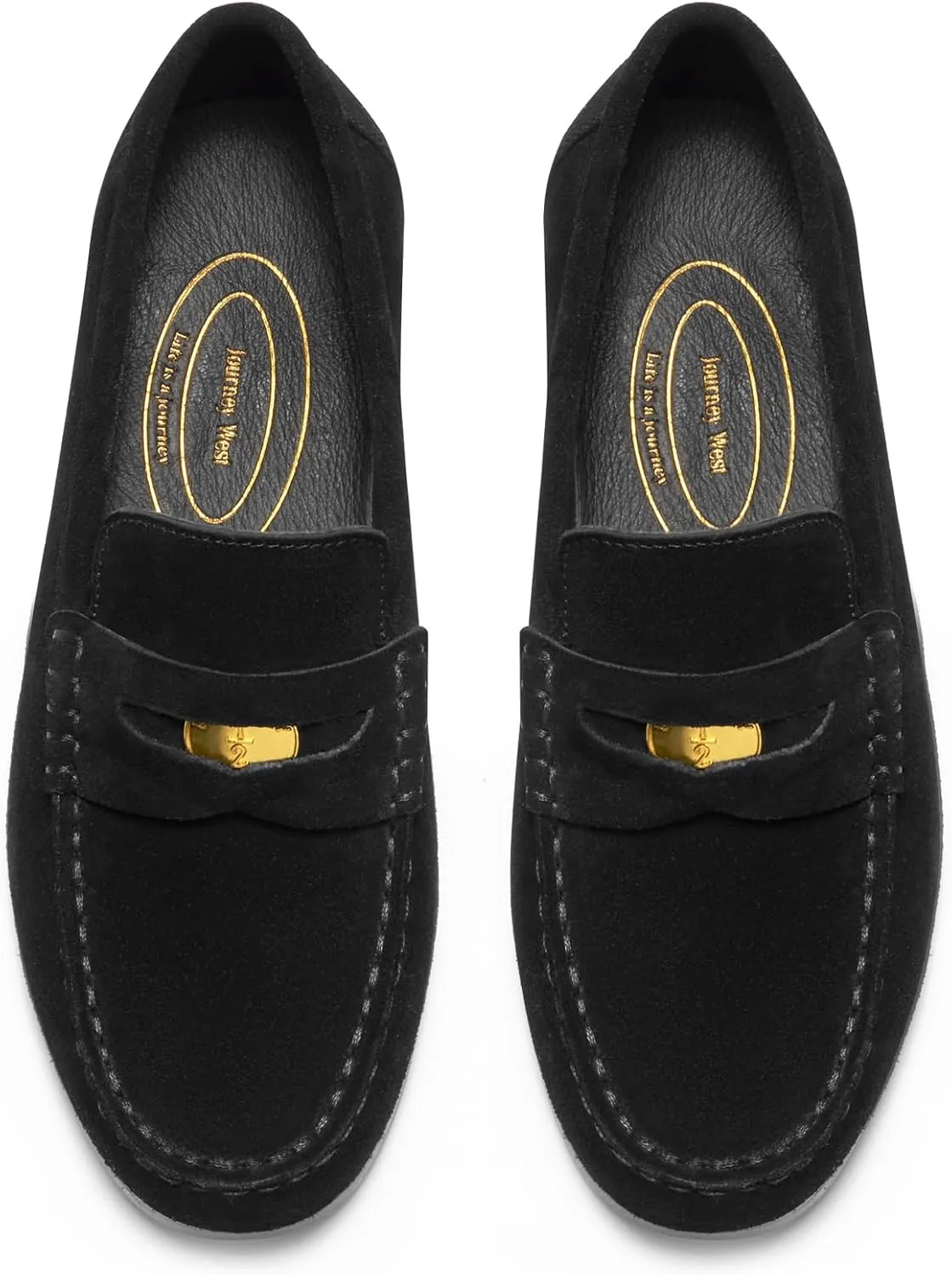 Journey West Suede Tassel Loafer for Women Slip-on Belgian Penny Loafers Shoes for Women in Many Colors