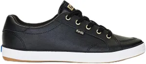 Keds Leather Center III Sneakers for Women, Black, 5 US