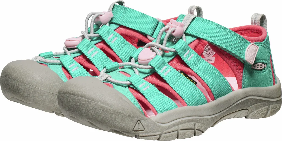 KEEN 1030792 Big Kids' Newport H2 - Bright Aqua/Pink-A-Boo