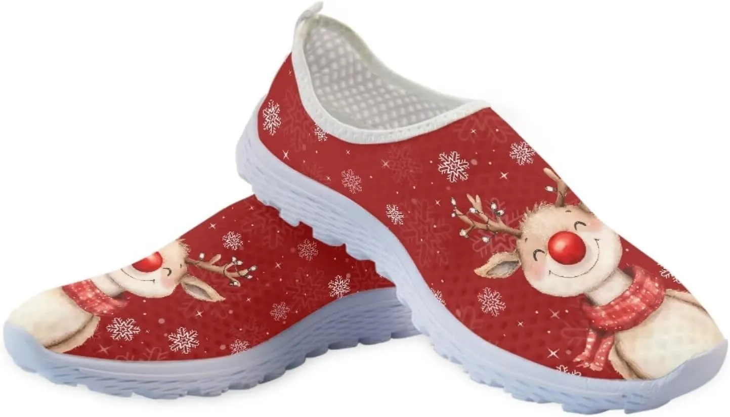 KEIAHUAN Running Shoes Womens Lightweight Athletic Running Shoes Breathable Casual Mesh Flats Sneakers