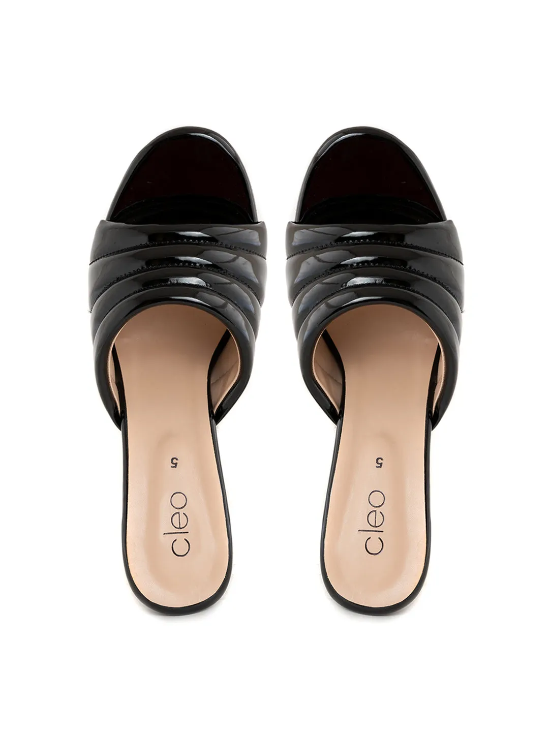 Khadim Cleo High Heel Block Mule Slip On Sandal for Women
