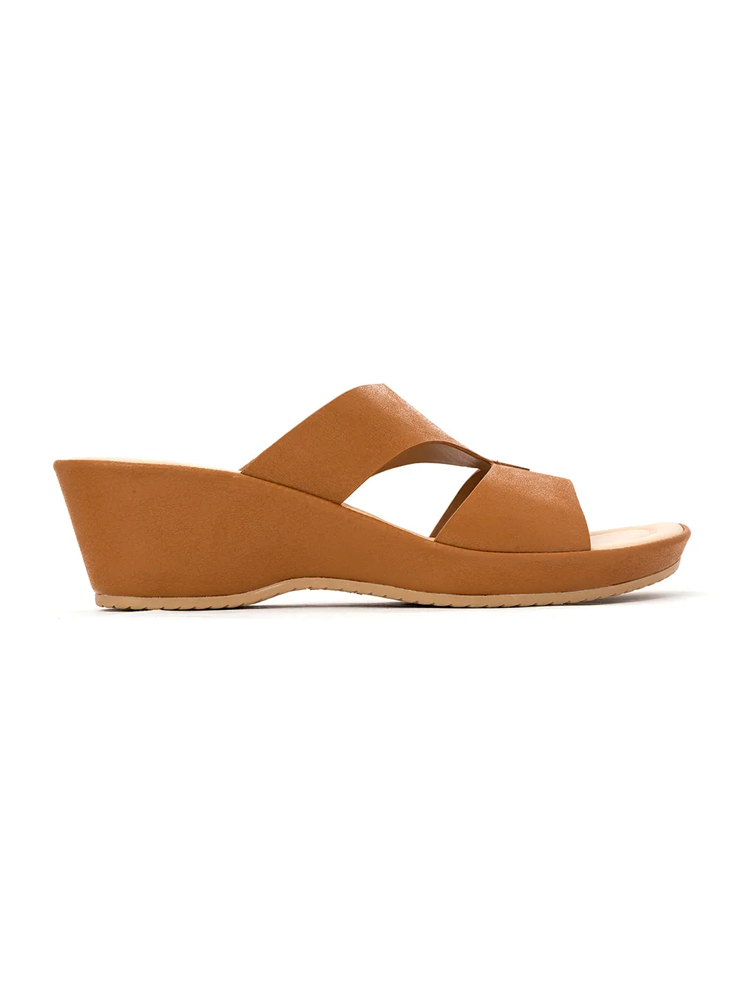 Khadim Sharon Wedge Heel Mule Slip On Sandal for Women
