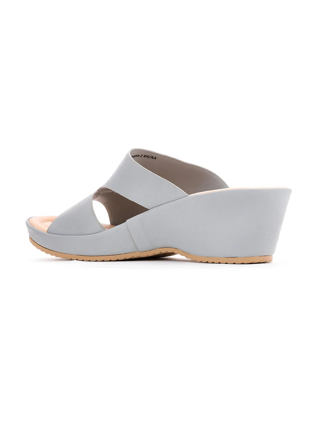 Khadim Sharon Wedge Heel Mule Slip On Sandal for Women