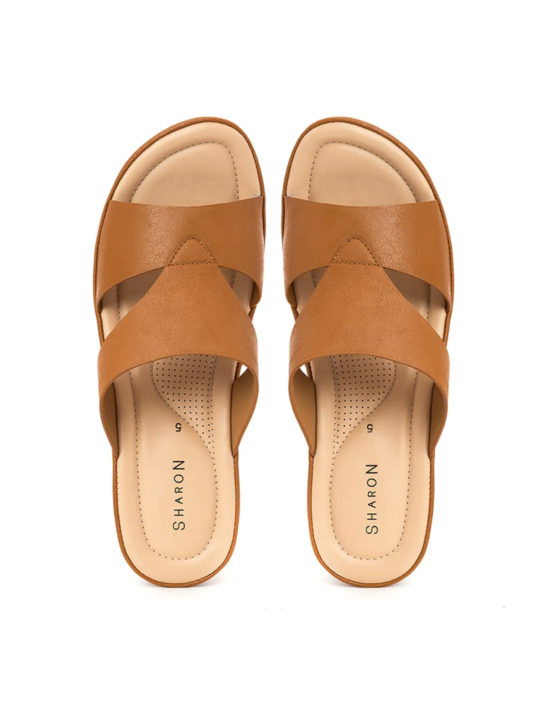 Khadim Sharon Wedge Heel Mule Slip On Sandal for Women