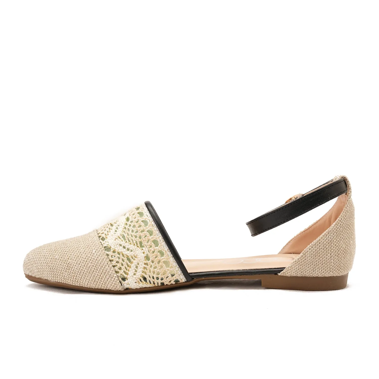 Knitted sandal - black