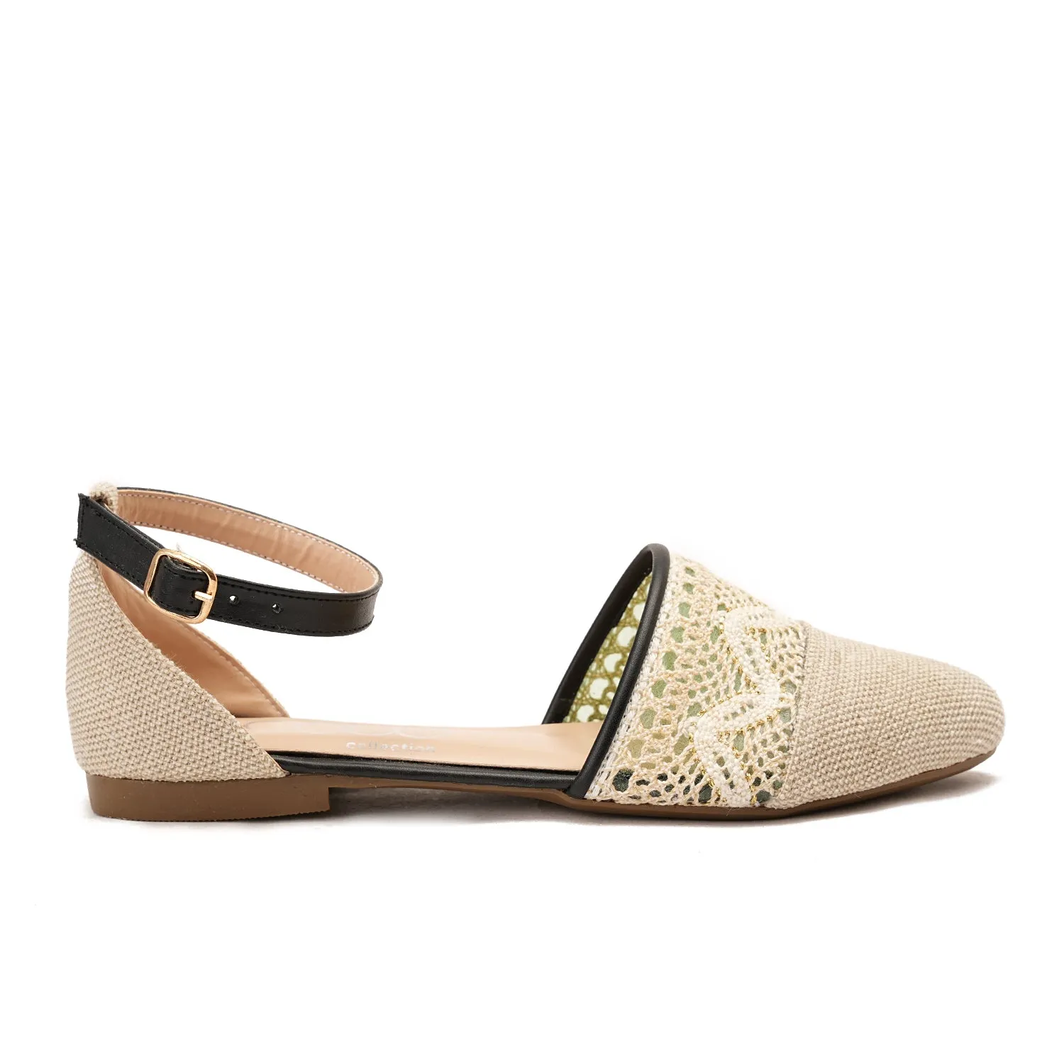 Knitted sandal - black