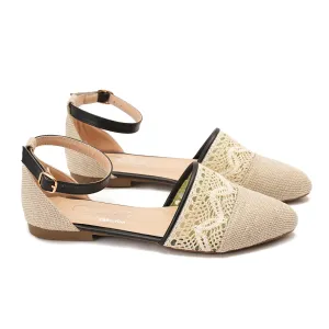 Knitted sandal - black