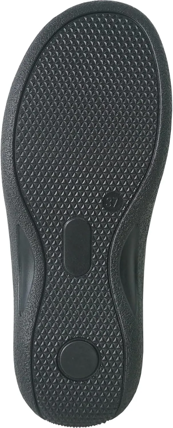 KOZI Canada Women Comfort Mule Shoe Casual Wedge Sandal with Round Toe Replaceable Orthopedic Insole Black Camel Navy Taupe